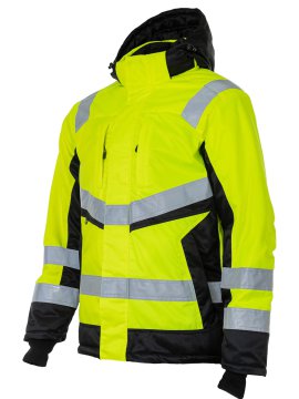Зимняя сигнальная куртка Brodeks KW 216, желтый/черный