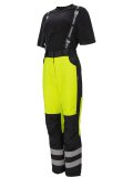 Женские зимние сигнальные брюки Brodeks KW 330, желтый/черный