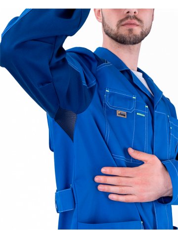 Халат ТУРБО SAFETY летний, василек-синий