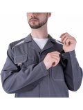 Халат ТУРБО SAFETY летний, серый-т.серый