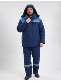 Костюм зимний Квайл-2 СОП (тк.Смесовая,210) п/к, т.синий/васильковый