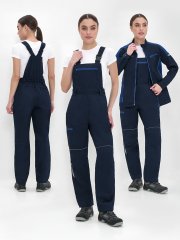 Полукомбинезон женский ProfLineSpecialist (тк.Смесовая,240), т.синий/васильковый