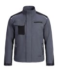 Куртка ProfLineLeader (тк.Хлопок/Спандекс,260), серый/черный